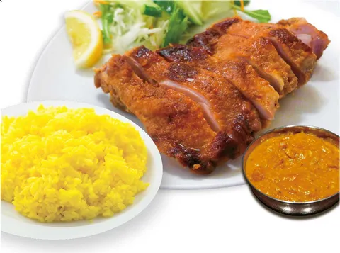 Grill Chicken Set with Curry