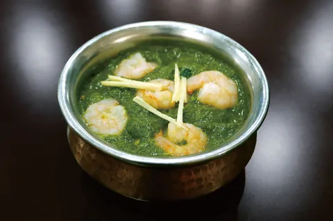 Saag Prawn